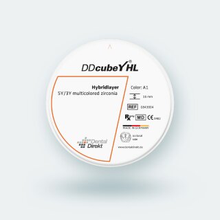 Dental Direkt DD cubeY&reg; HL Zirkon Ronde | OM1 | 16 mm